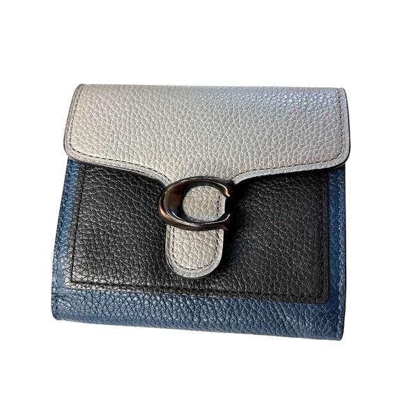 Coach Tabby Small Wallet In Colorblock - Picture 1 of 13